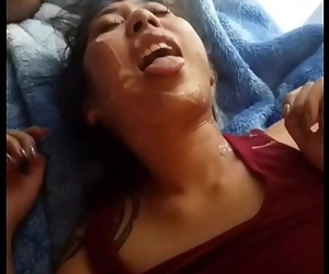 Asian gets a thick facial by..
