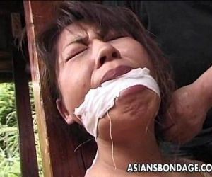 Trussed up mature Asian..