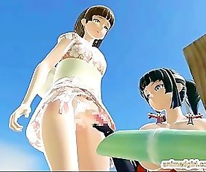 3D Japanese animated t-girl..